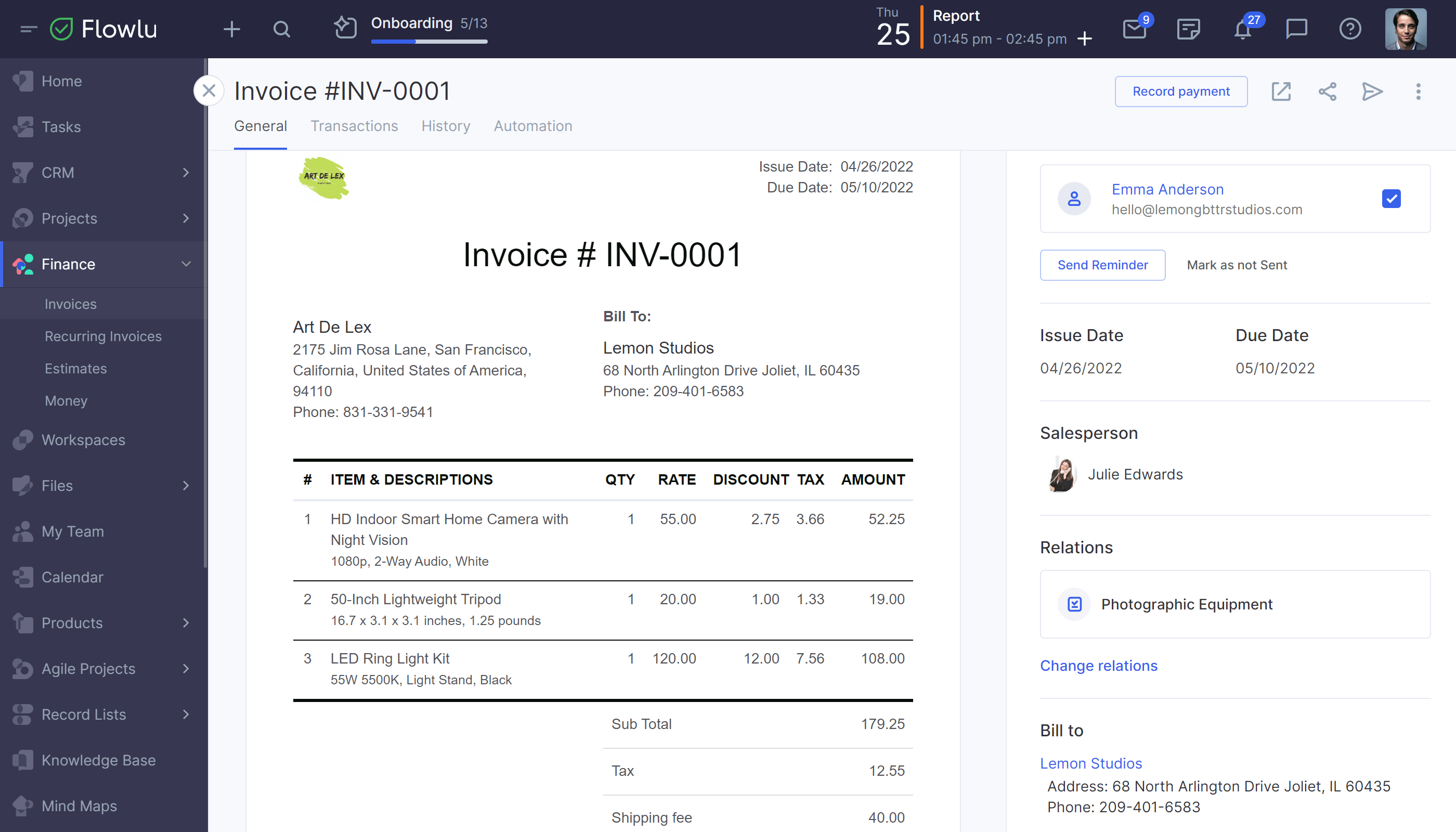 Invoice Clients With Ease