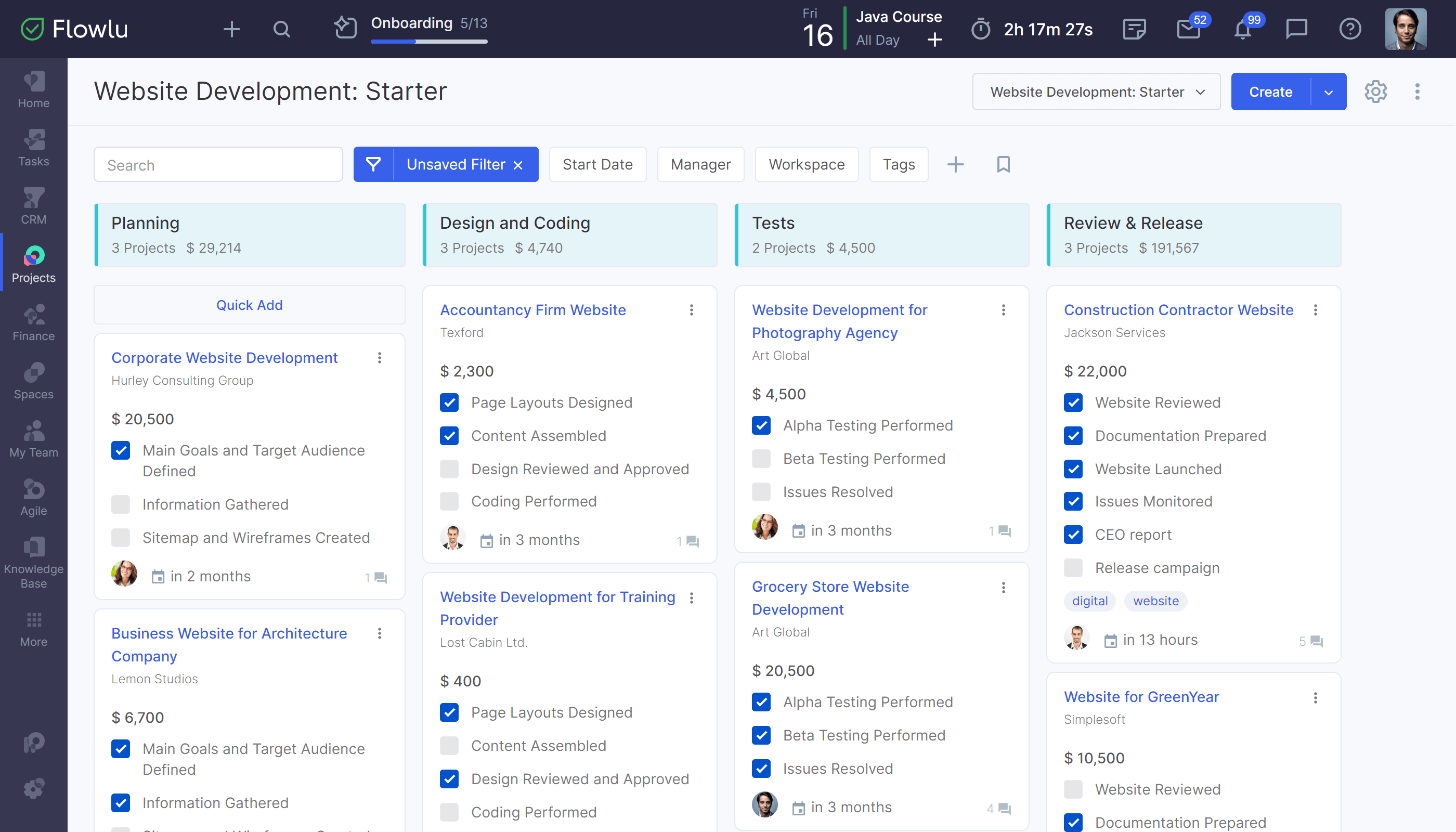 Kanban Board for Tasks and Projects