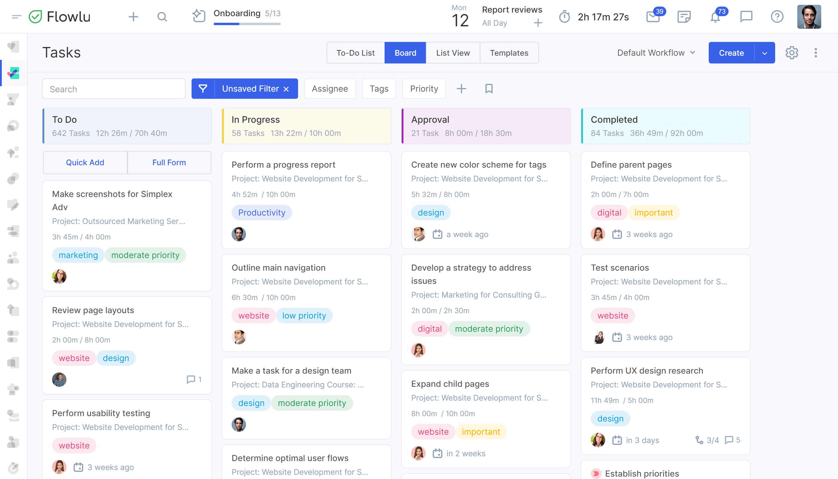 Flowlu Marketing Project Management