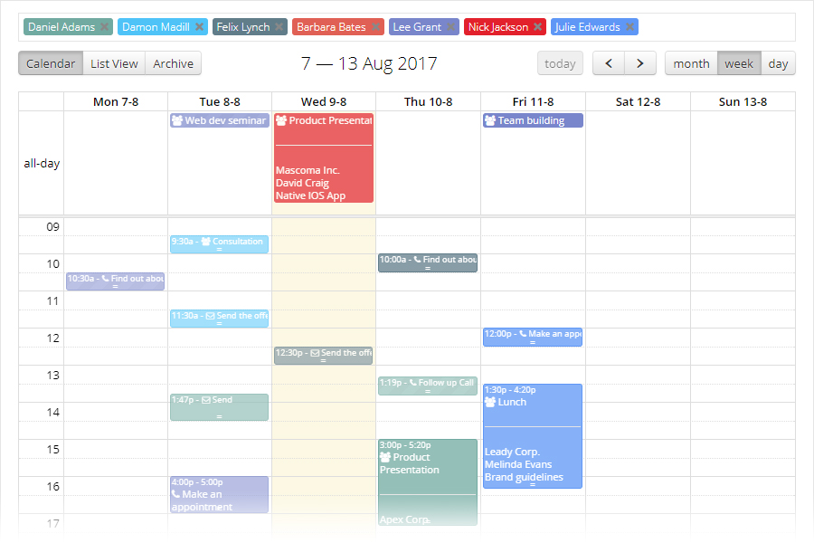 Events & Follow Ups