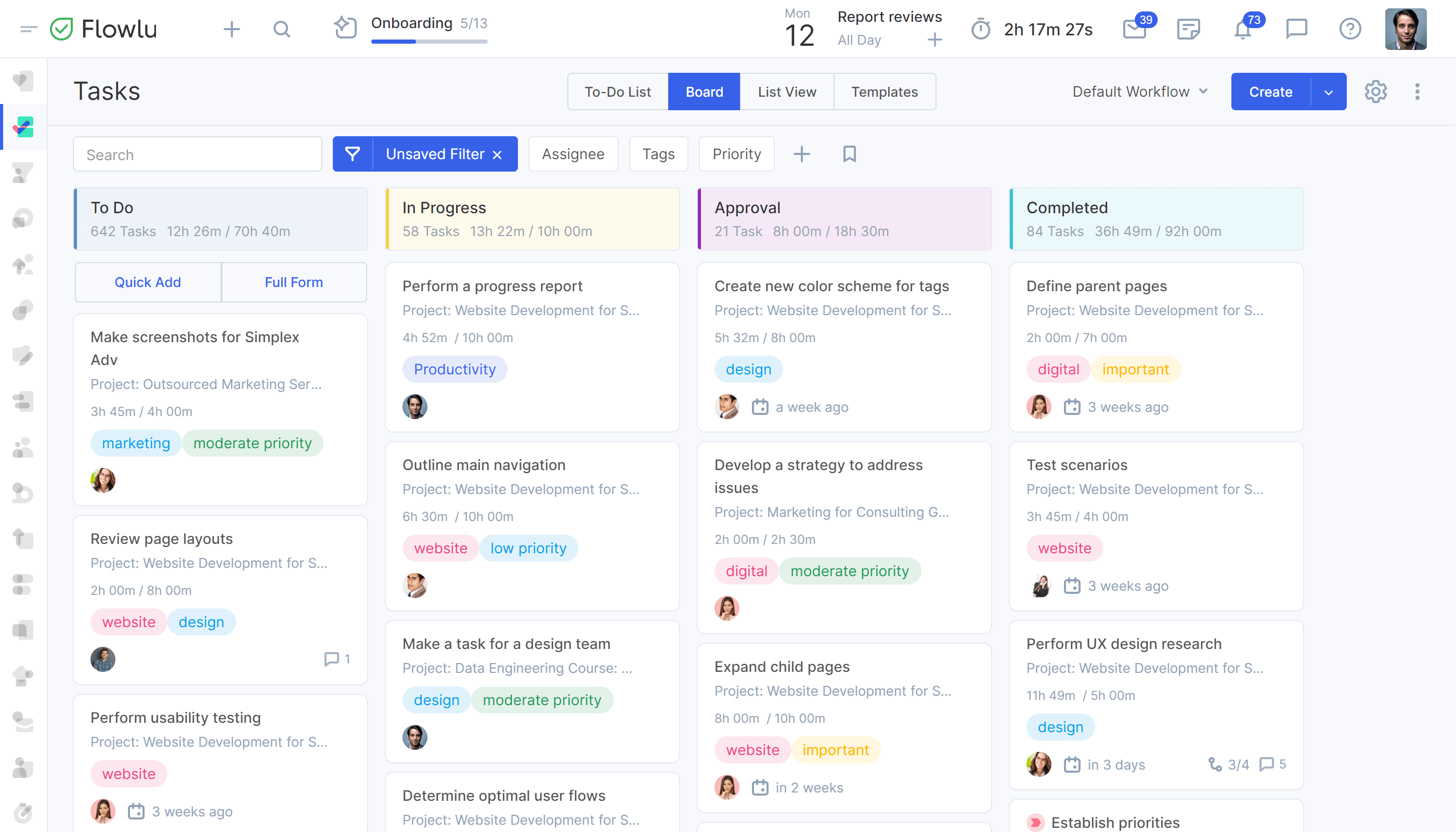 Flowlu - Create and keep track of your marketing projects