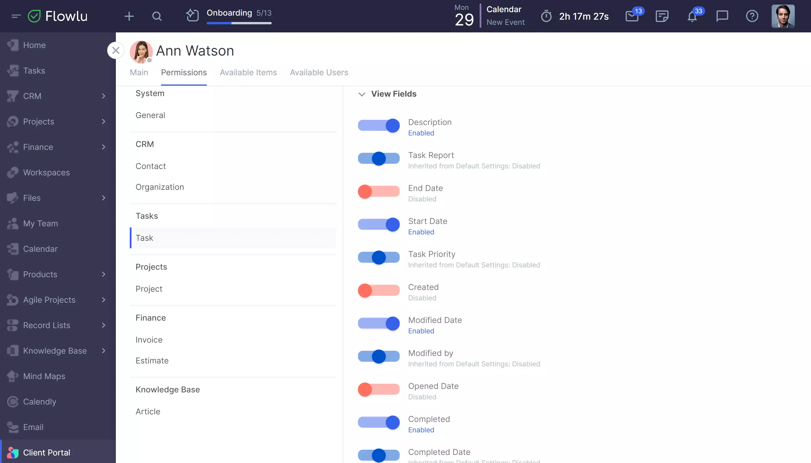 Flowlu - Customizable Client Portal