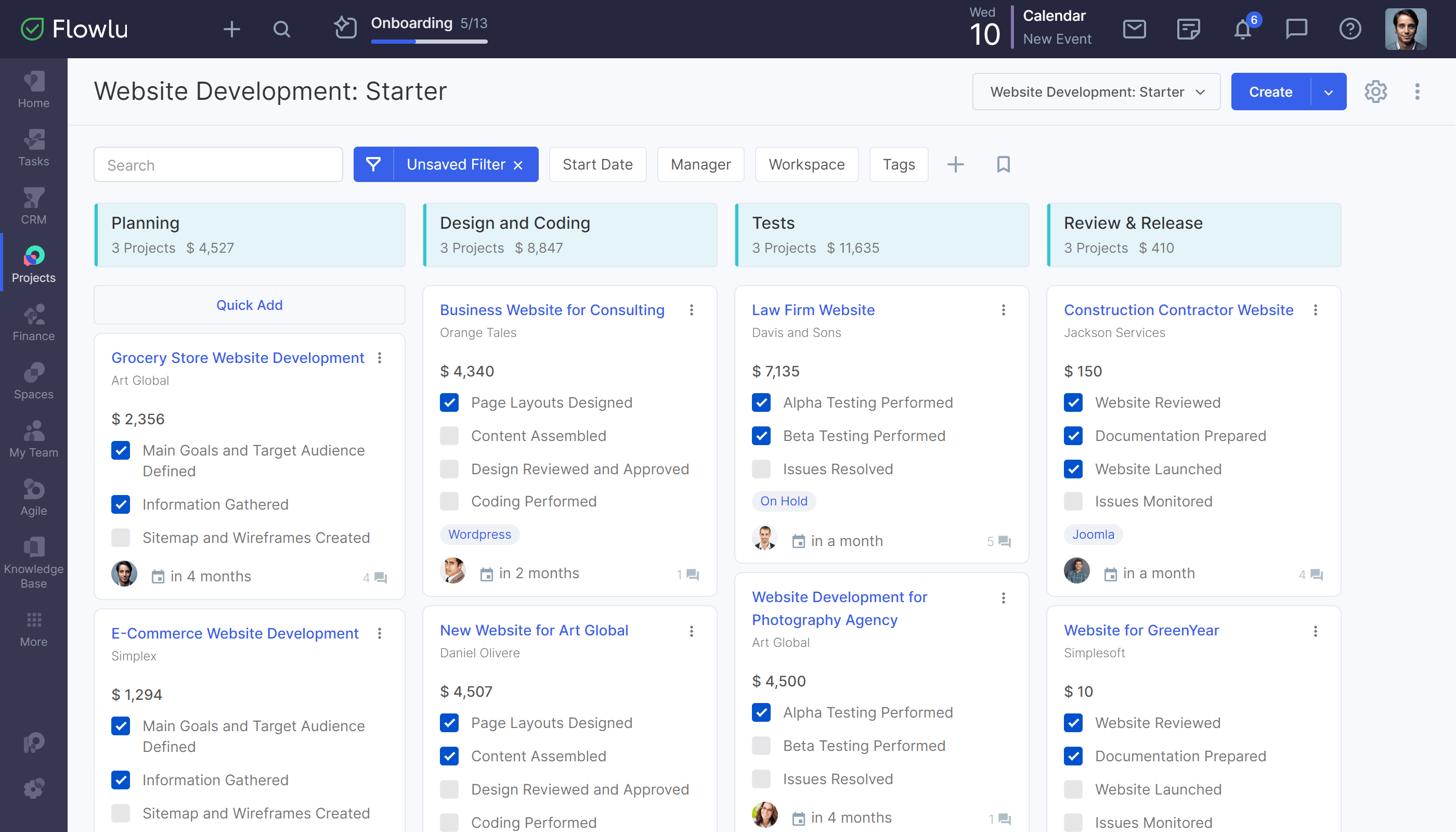 Flowlu - Completo, Visual, Intuitivo