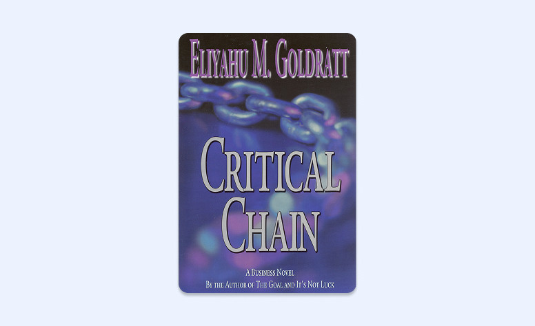 Capa: Critical Chain por Eliyahu Goldratt