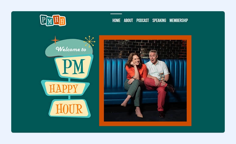 Página inicial del Happy Hours con Kim Essendrup & Kate Anderson