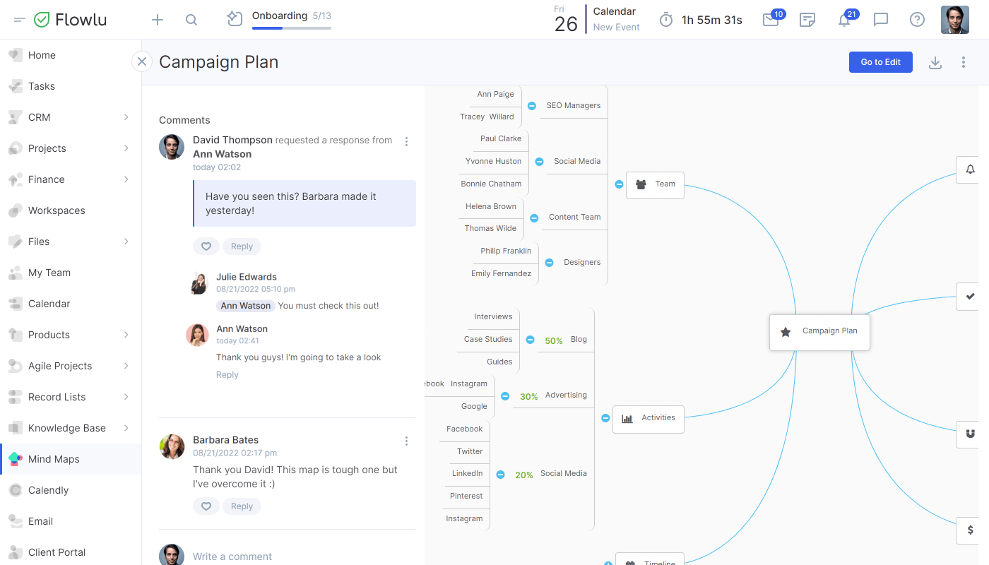 Flowlu - Engage Your Team