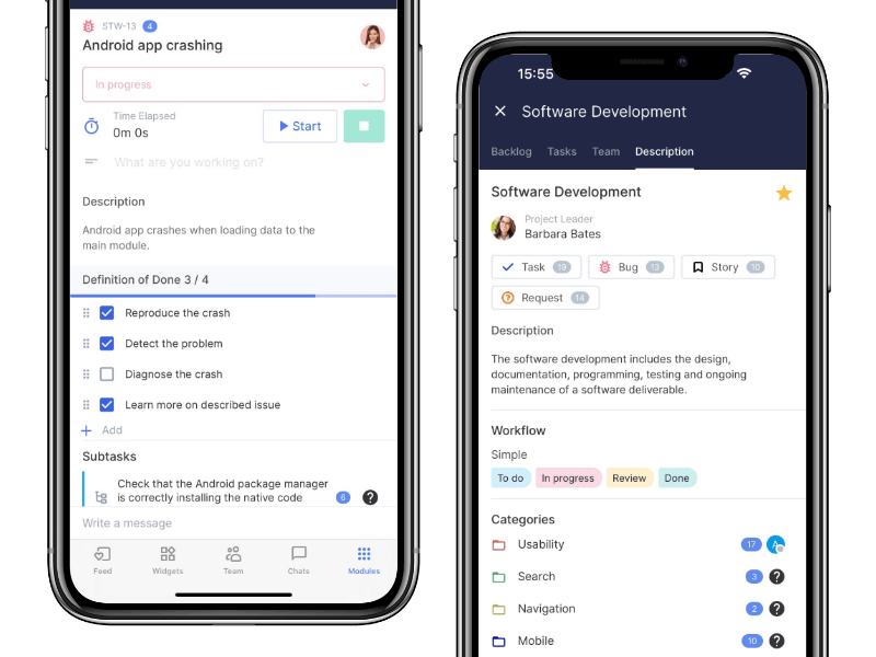 What's in the Mobile App: Agile Module and New Navigation Flowlu - What's in the Mobile App: Agile Module and New Navigation