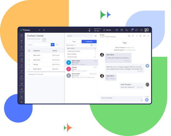 Flowlu - Software CRM para centros de contacto