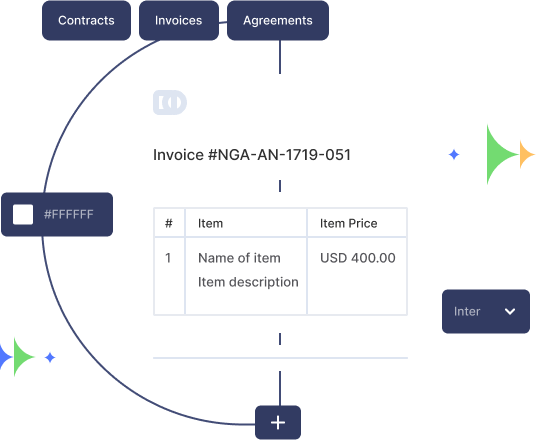Flowlu - Constructor de documentos con plantillas y herramientas de creación automatizadas