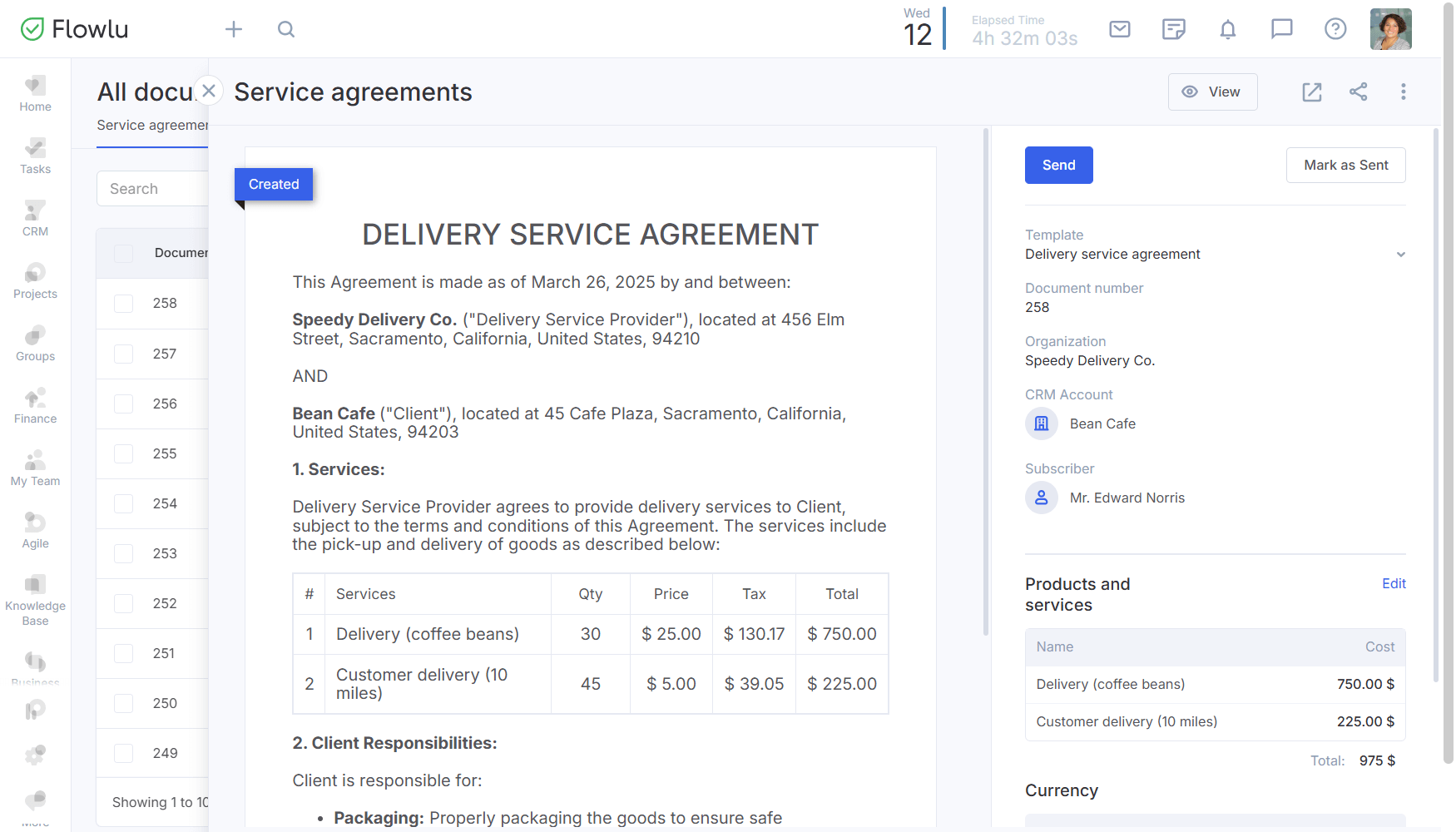 Flowlu - Best Document Generation Software for Business Purposes