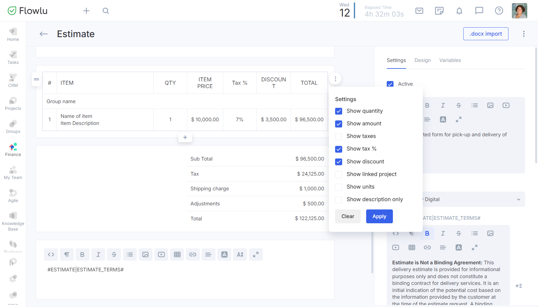 Flowlu - Multiple Tools