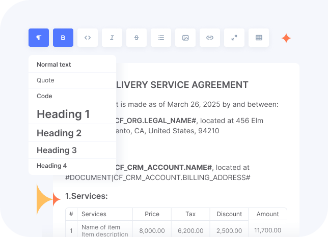 Flowlu - Software de creación de documentos fácil de usar