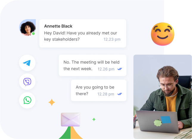 Flowlu - Flowlu + Messengers = to Productivity