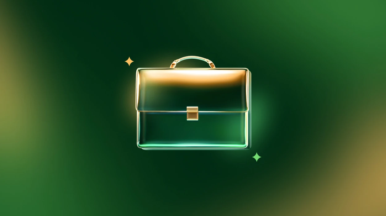 Mala de couro preta com ferragens douradas