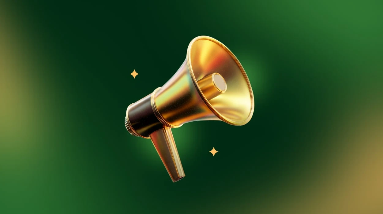 Megaphone used to amplify and direct sound