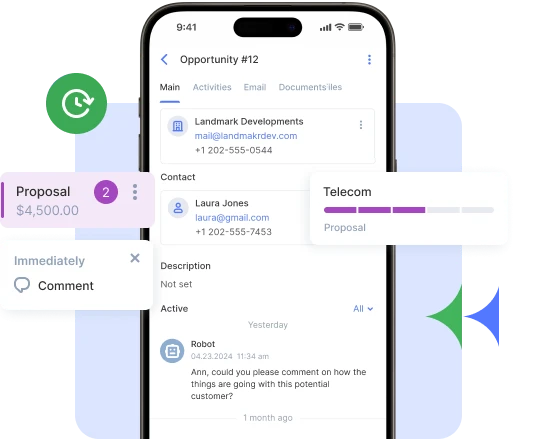 Flowlu - Automatização do fluxo de trabalho