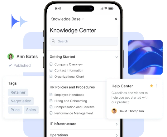 Flowlu - Wiki da empresa na aplicação