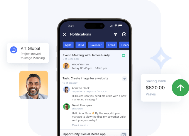 Flowlu - Notificaciones puntuales