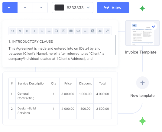 Flowlu - Document Builder