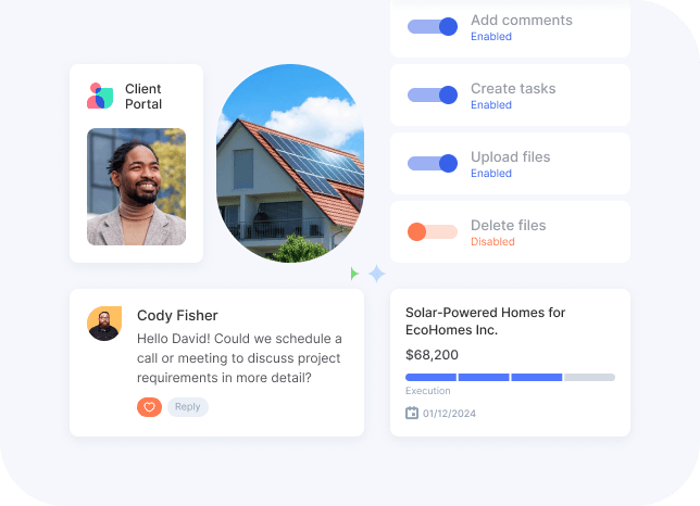 Flowlu - Comunicar com os clientes