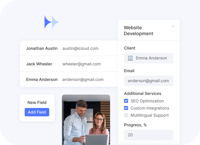 Flowlu - Campos personalizados para la conformidad
