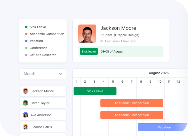 Flowlu - Track Attendance of Students and Staff