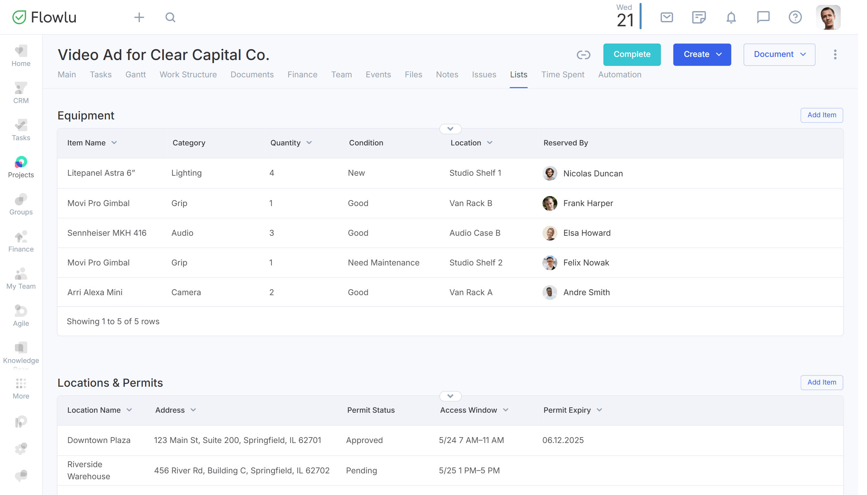 Flowlu - One Place for All Video Project Management Needs