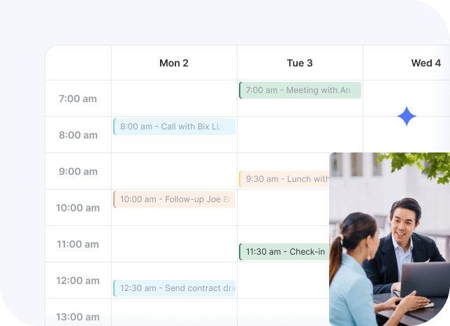 Flowlu - Agende eventos e acompanhamentos