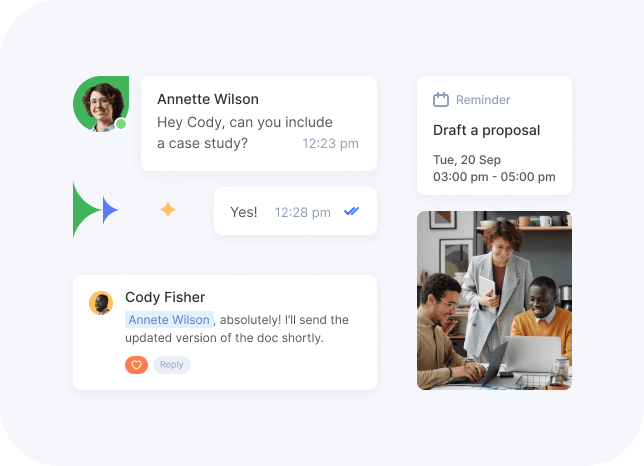 Flowlu - Colabore com colegas de equipe