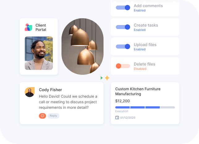 Flowlu - Compartilhe tarefas com clientes