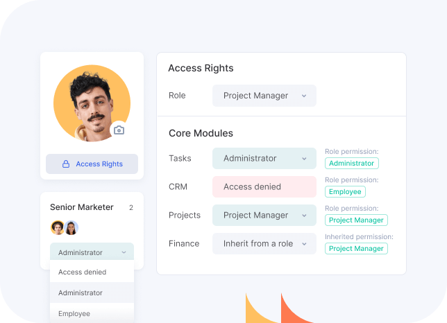 Flowlu - Direitos de acesso granulares