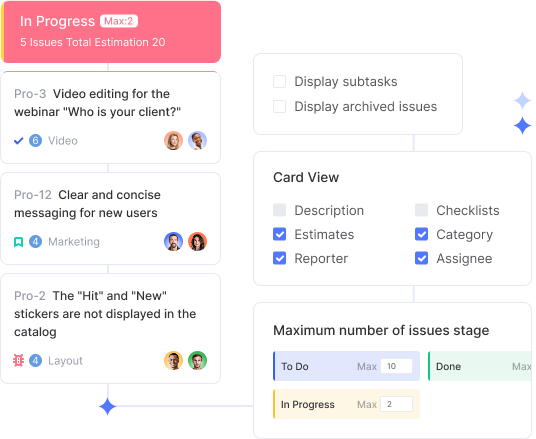 Flowlu - Visualiza el flujo Kanban
