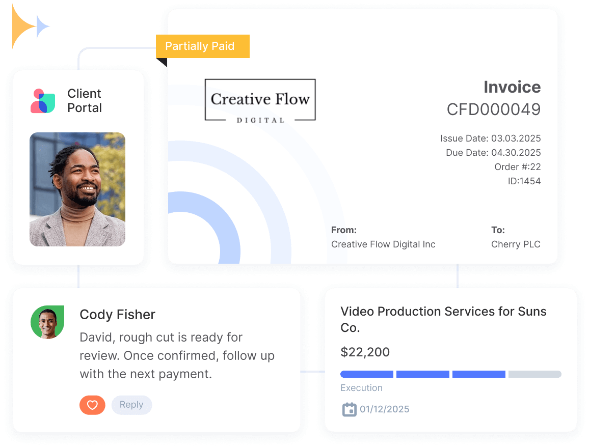 Client Portal Software: Easy Updates & Approvals | Flowlu