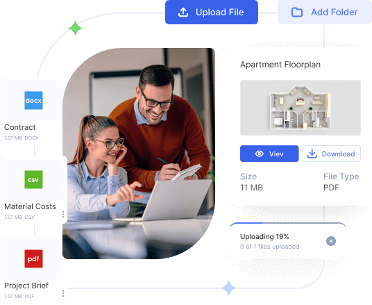 Flowlu - Comparta archivos y documentos de forma segura