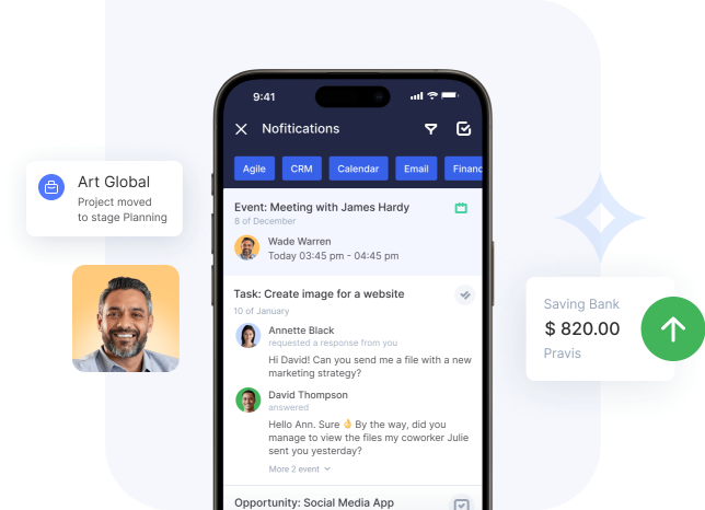 Flowlu - Aplicación móvil completa