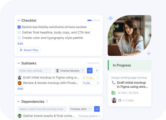 Flowlu - Establecer prioridades y dependencias de tareas