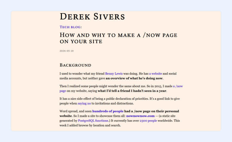 Derek Sivers article example