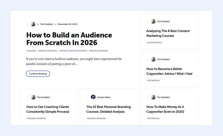 Copyblogger home page