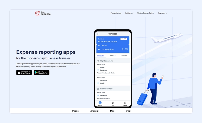 ZohoExpense app