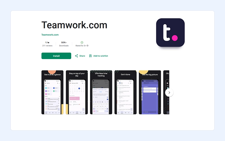 Teamwork app
