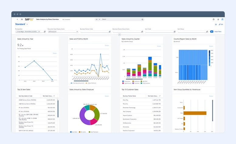 SAP Business One interface