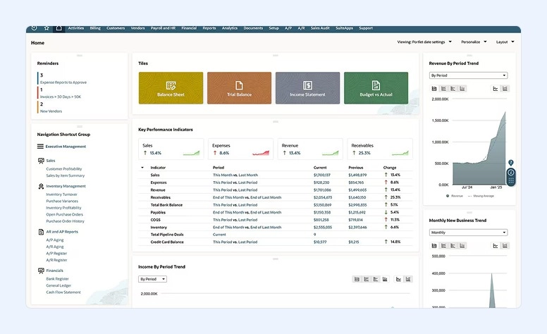 Oracle NetSuite interface
