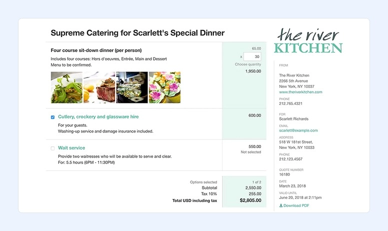 Interfaz de Cotizaci&oacute;n de Quotient