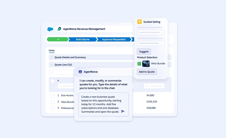 Interfaz de Cotizaci&oacute;n de Salesforce CPQ