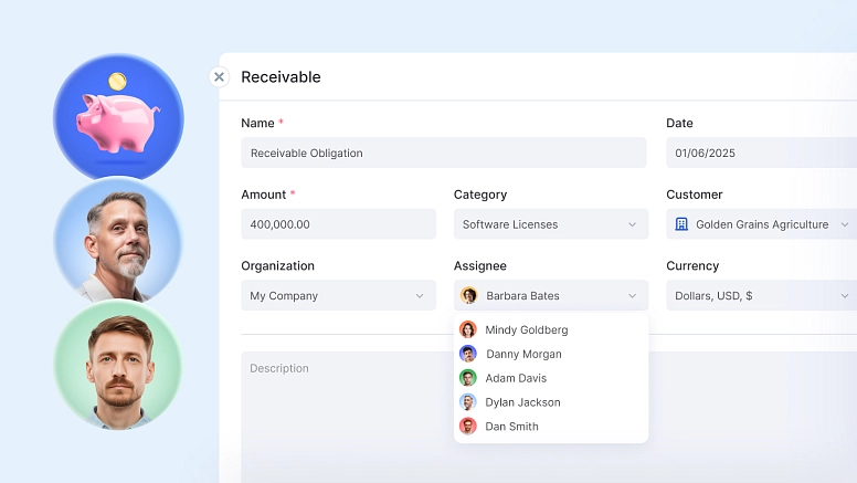 Payables and receivables in Flowlu 