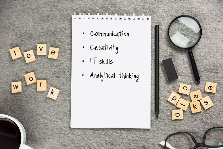 Infográfico de competências humanas em alta demanda