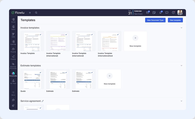 Flowlu Document Module