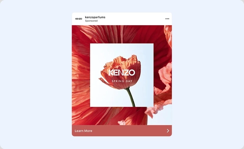 Exemplo patrocinado da Kenzo