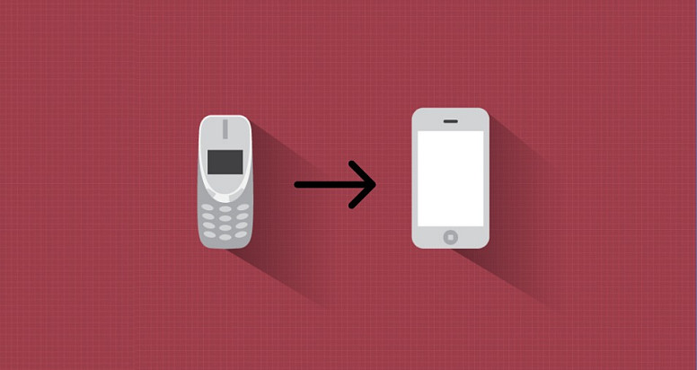 A push-button phone and smartphone
