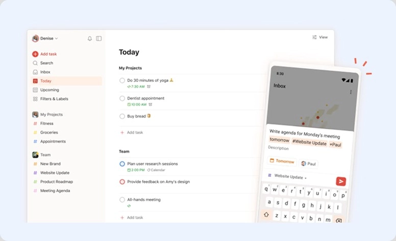 Todoist interface